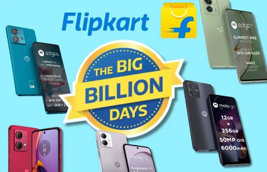 The Big Billion Days : Motorola smartphone sale has begun; hurry quickly to receive an excellent deal and get a huge discount on Motorola's new smartphon