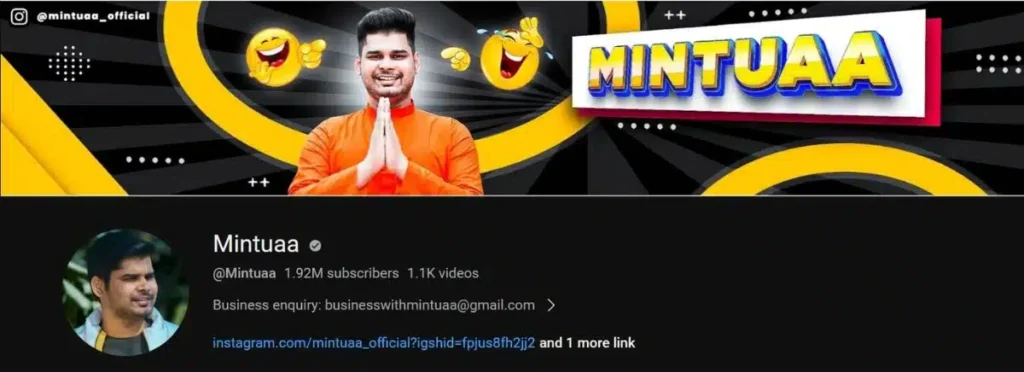 Mintuaa Bhojpuri Youtube channel