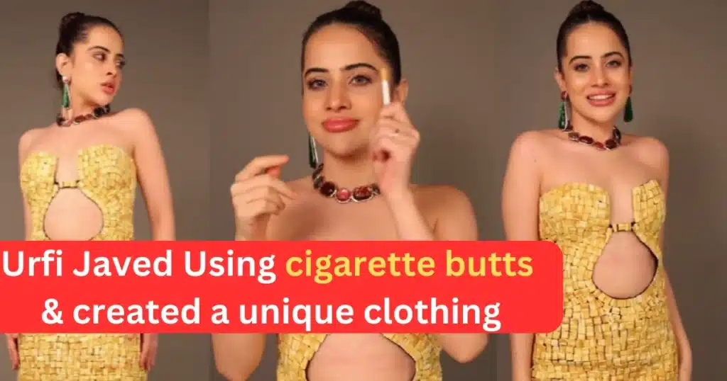 Urfi Javed New Hot Look: Have you seen Urfi Javed's new dress? This dress is made from cigarette butts she found on the road